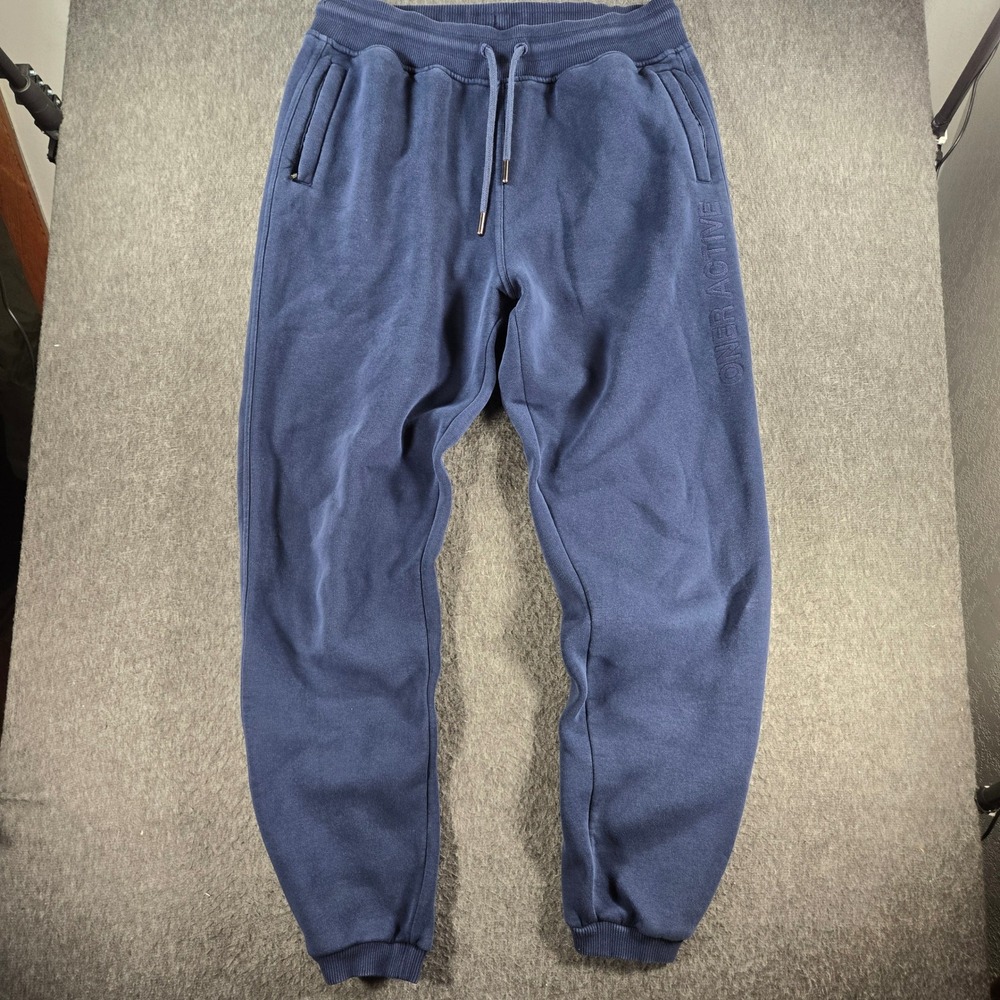 Oner Active Joggers Women Medium Blue High Rise Sweatpants Pockets Fleece